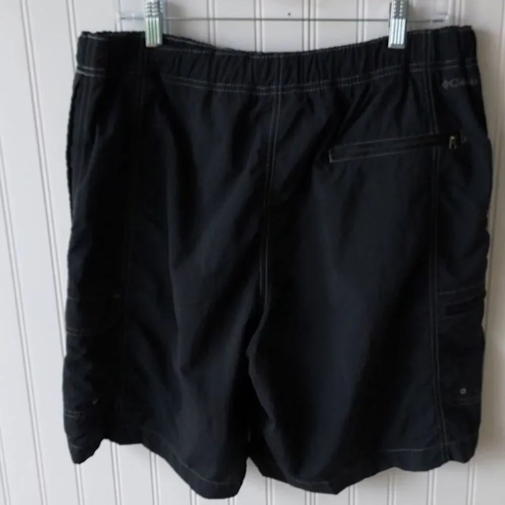 Columbia Men's Large Bathing Suit‎ Swimwear Swim Trunks Mulitpocket Black